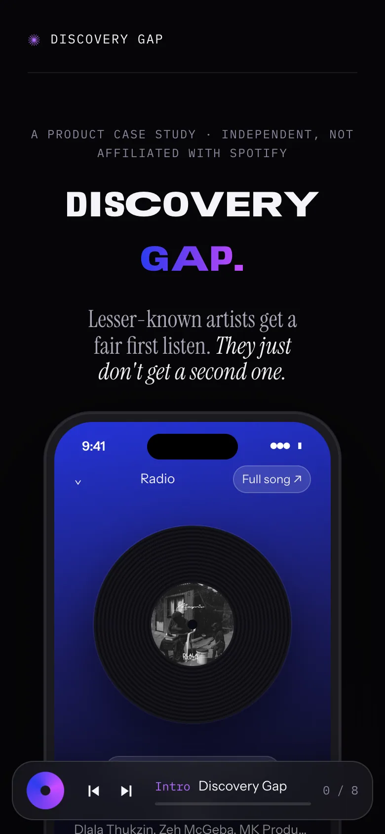 Discovery Gap on a phone
