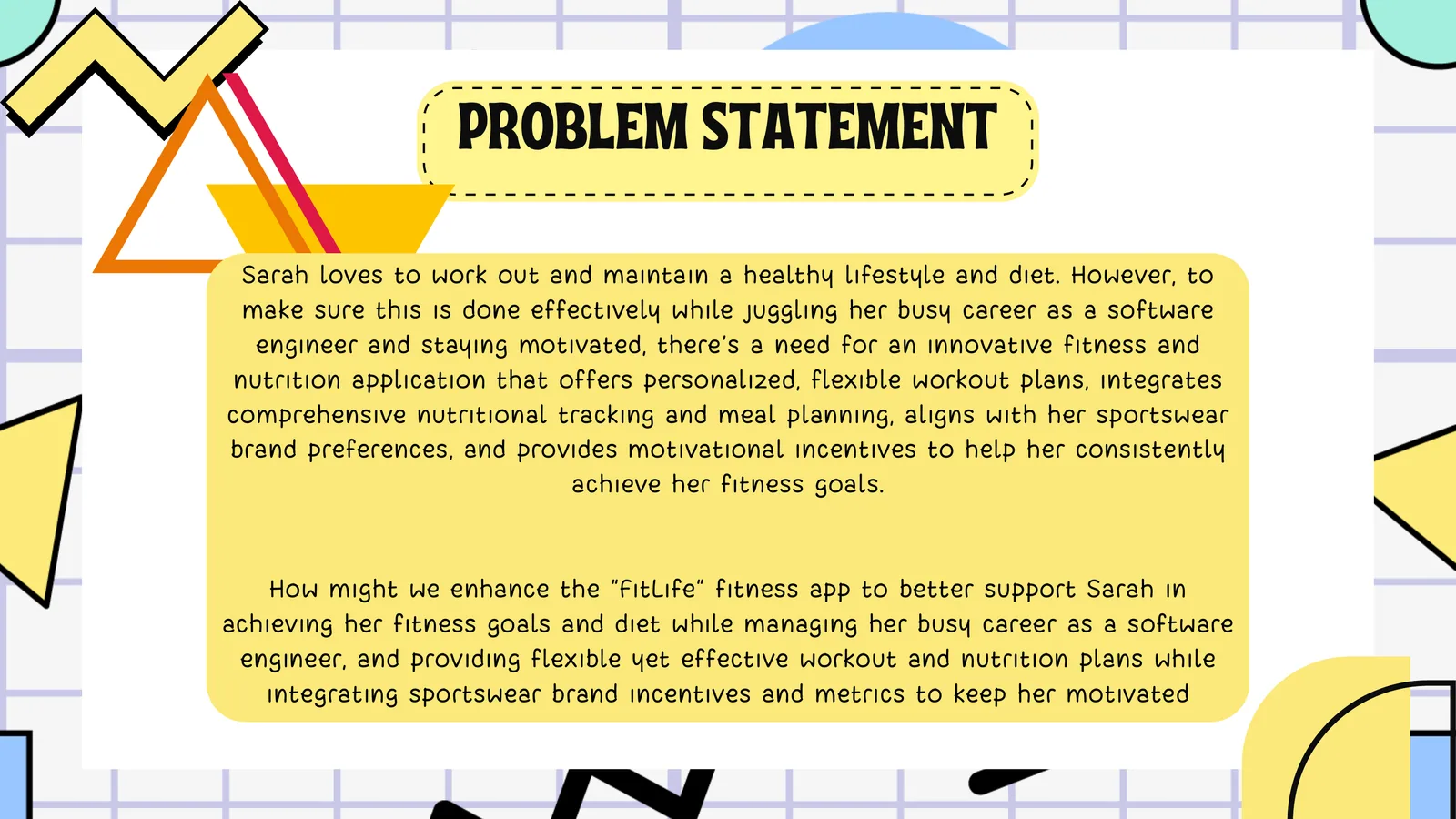 UFit: Problem statement