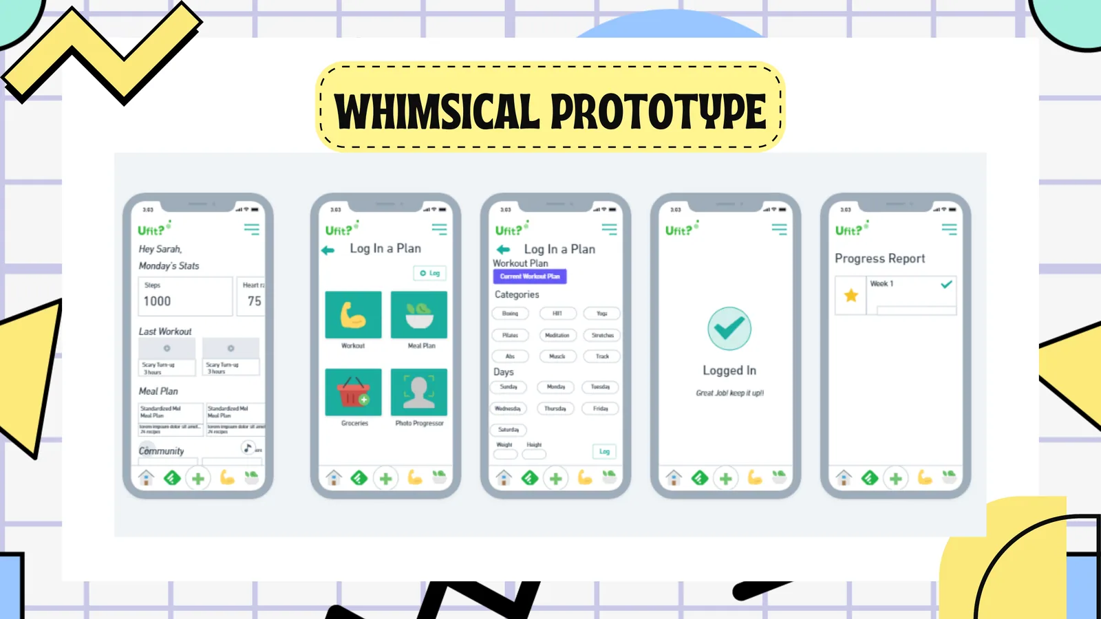 UFit: Whimsical prototype